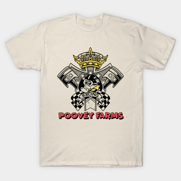 Poovey Farms Racing Vintage T-Shirt by asterami